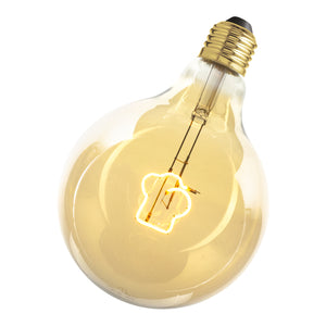 Bailey 143123 - LED FIL Chef Cap G125 E27 4W 2700K Gold Dimm LED Globe Light Bulbs Bailey - The Lamp Company
