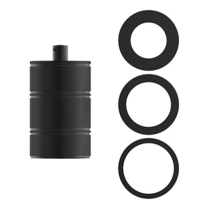 Bailey - 144469 - Lampholder Alu E27 Matt Black XL 3 rings Light Bulbs Bailey - The Lamp Company