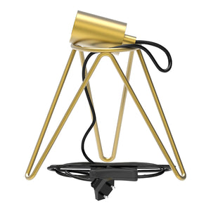 Bailey - 145200 - Table Lamp Tripod E27 Gold Light Bulbs Calex - The Lamp Company