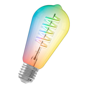 Bailey - 145211 - Smart WIFI LED ST64 E27 240V 4.9W RGB+1800K Clear Light Bulbs Calex - The Lamp Company