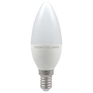 Crompton LED Candle Thermal Plastic 5.5W E14 Very Warm White Opal Dimmable