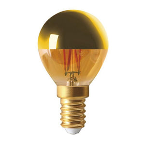 Girard Sudron LED Filament Golfball 4W E14 Crown Gold Very Warm White Dimmable