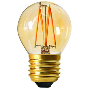 Girard Sudron LED Filament Golfball 4W E27 Gold Ultra Warm White Dimmable