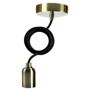 Girard Sudron E27 Bronze Pendant (with 200cm textile cable)