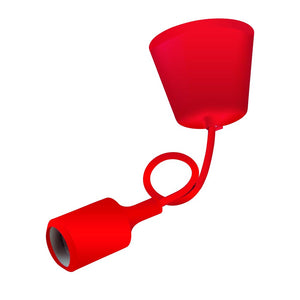 Girard Sudron E27 Red Silicone Pendant (with 80cm silicone cable)