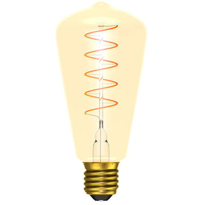 Bell LED Vintage Soft Coil Squirrel Cage 240V 4W E27 Gold Dimmable