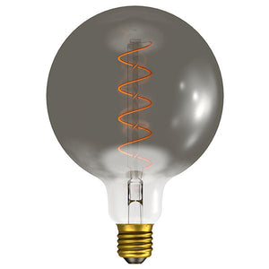 125mm LED Vintage Soft Coil Globe 240V 4W E27 2000K Gunmetal Dimmable  Other - The Lamp Company