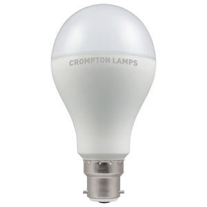 Crompton LED GLS Thermal Plastic 14W B22d Cool White Opal Dimmable