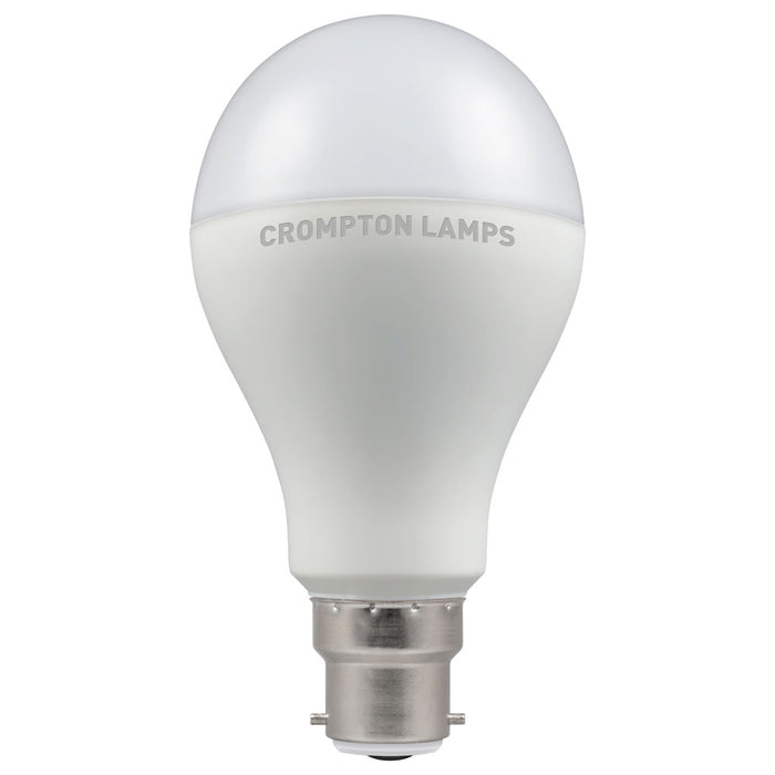 Crompton LED GLS Thermal Plastic 14W B22d Cool White Opal Dimmable