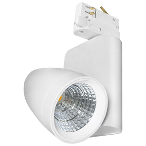 12W 3000K White Ares LED Track Light with Adapter for Three Circuit System  Other - The Lamp Company