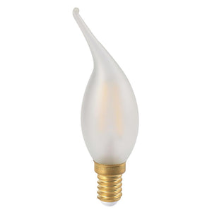 Girard Sudron Bent-Tipped Flamme CV4 LED Candle 2W Frosted E14 Very Warm White