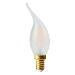 Bent-Tipped CV4 LED Filament Candle 5W Opal E14 Very Warm White