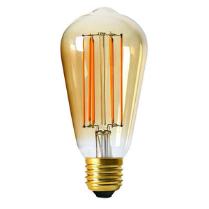 Girard Sudron LED Edison ST64 Lamp 6W 390lm E27 Gold Dimmable