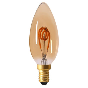 Girard Sudron LED Filament Loop Candle 2W E14 240V Amber