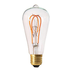 Girard Sudron LED Edison Filament Loops 5W 300lm E27 ST64 Clear Lamp