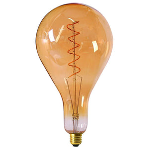 Girard Sudron LED Twisted Filament 162x290mm 6W 2000K E27 Gold Dimmable