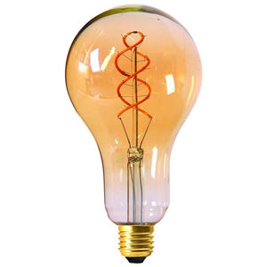 Girard Sudron LED Twisted Filament 110x200mm 4W 2000K E27 Gold Dimmable