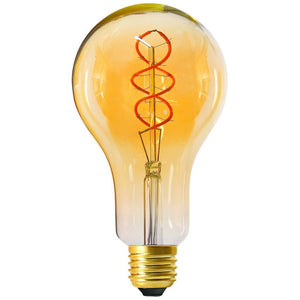 Girard Sudron LED Twisted Filament 95x180mm 4W 2000K E27 Gold Dimmable
