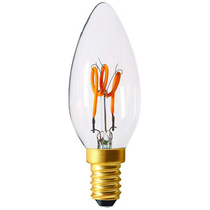 Girard Sudron LED 3 Loops Filament Candle 3W E14 Clear Dimmable