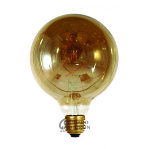 Girard Sudron 125mm LED Twisted Filament Globe 240V 4W E27 Smoky Dimmable