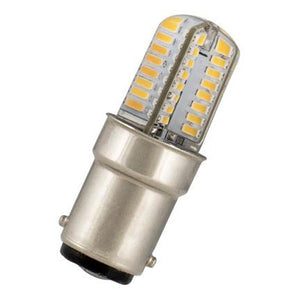 LED Ba15d Pilot Lamp 15x45mm 24-28V 2.4W Warm White Bailey