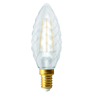 Girard Sudron Twisted LED Filament Candle 4W Clear SES 2700K Ecowatts