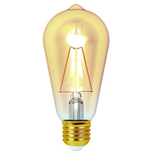 Girard Sudron LED Edison Filament 4W 320lm E27 ST64 Dimmable Amber Ecowatts