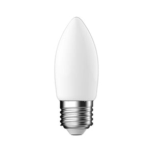 LED Filament Candle 4.5W (40W) ES 6500K 220-240V Opal Tungsram