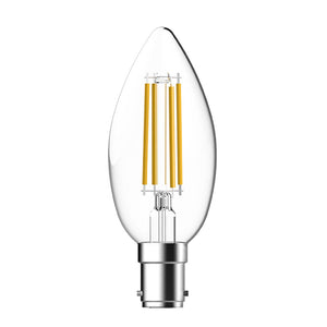 LED Filament Candle 4.5W (40W) SBC 2700K 220-240V Clear Tungsram