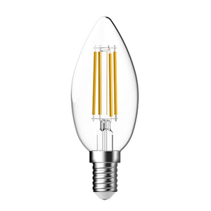 LED Filament Candle 4.5W (40W) SES 2700K 220-240V Clear Tungsram