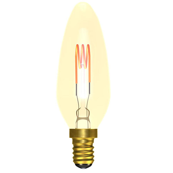 Bell 4W LED Vintage Soft Coil Amber Candle SES 2000K Dimmable