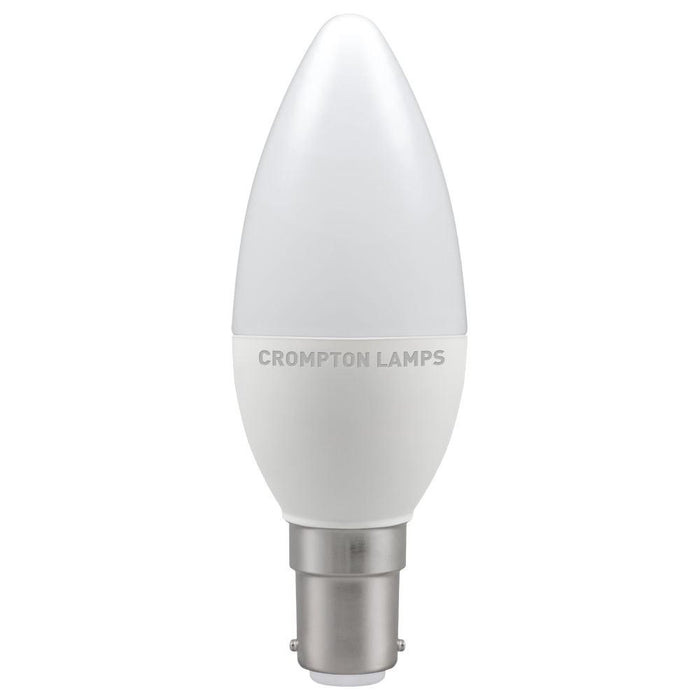 Crompton LED Candle Thermal Plastic 5.5W B15d Very Warm White Opal