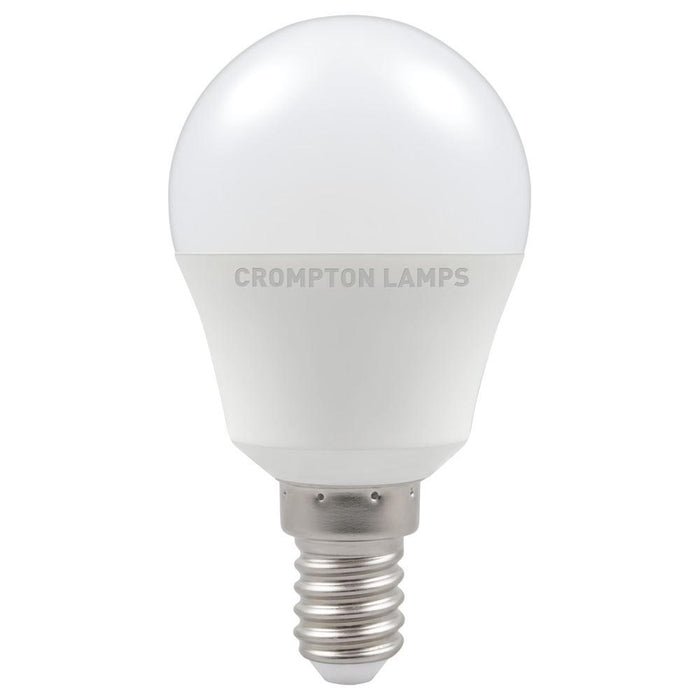 Crompton LED 45mm Round Thermal Plastic 5.5W E14 Daylight Opal