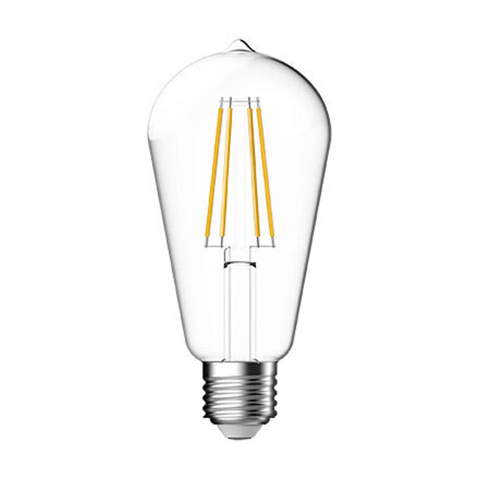 LED ST64 Lamp 8.5W (75W) ES 2700K 827 220-240V Clear Tungsram