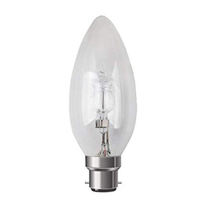 240V Eco Halogen Candle 28W (40W) BC 2750K Clear Girard Sudron  Other - The Lamp Company