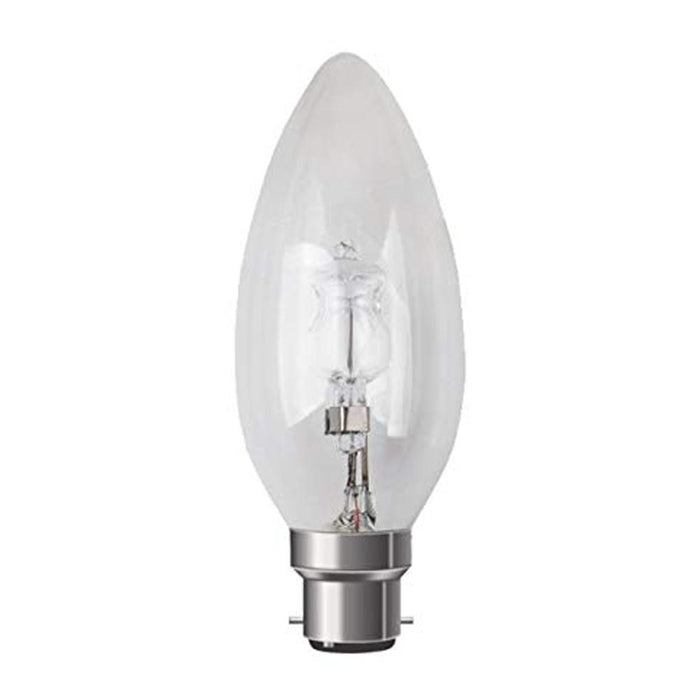 240V Eco Halogen Candle 28W (40W) BC 2750K Clear Girard Sudron