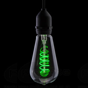 Prolite LED Squirrel Cage 110-240V 4W E27 Green LED Filament Squirrel Cage prolite - The Lamp Company