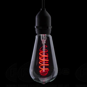 Prolite LED Squirrel Cage 110-240V 4W E27 Red LED Filament Squirrel Cage prolite - The Lamp Company