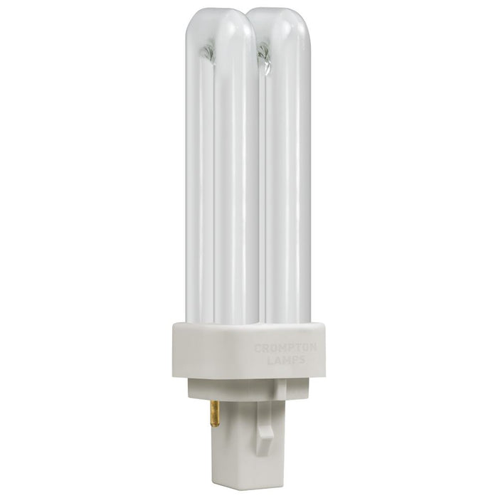 Crompton CLD10SW - CFL Double Turn D Type • 10W • 3500K • G24d-1 2-Pin