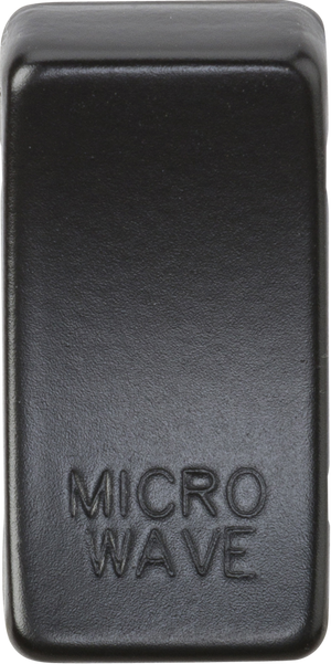 Knightsbridge GDMICROMB Switch cover marked MICROWAVE - Matt Black