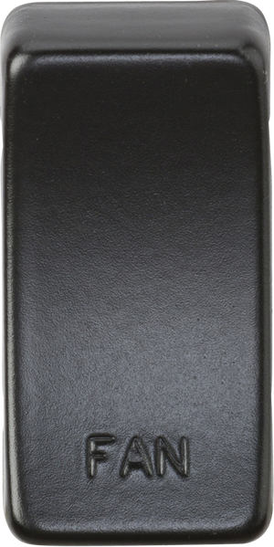 Knightsbridge GDFANMB Switch cover "marked FAN" - Matt Black