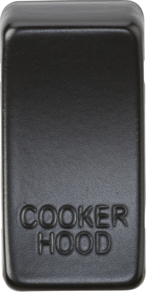 Knightsbridge GDCOOKMB Switch cover "marked COOKER HOOD" - Matt Black