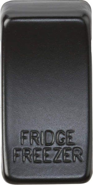 Knightsbridge GDFRIDMB Switch cover marked FRIDGE/FREEZER - Matt Black