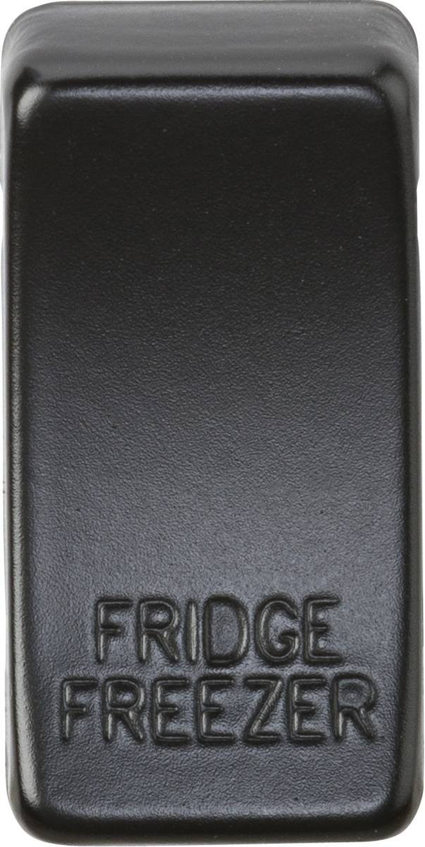 Knightsbridge GDFRIDMB Switch cover marked FRIDGE/FREEZER - Matt Black