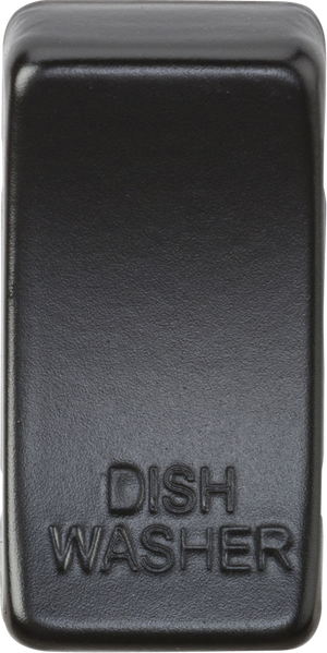 Knightsbridge GDDISHMB Switch cover "marked DISHWASHER" - Matt Black