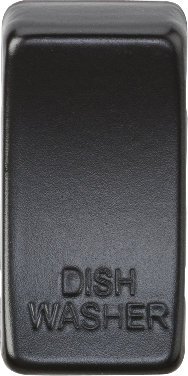 Knightsbridge GDDISHMB Switch cover "marked DISHWASHER" - Matt Black