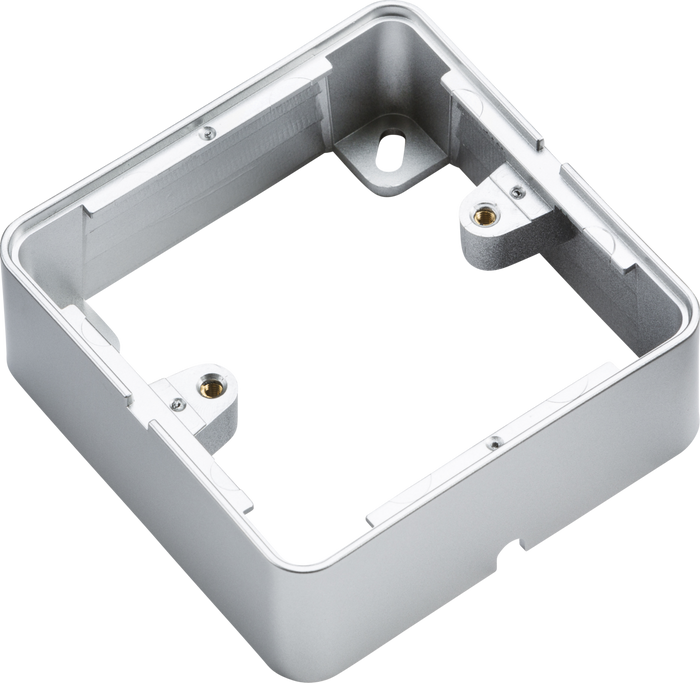 Knightsbridge 1GSBGY 1G Surface Pattress Box - Grey