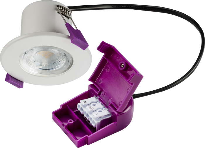 Knightsbridge CFR5WW 230V IP65 5W Fire-Rated LED Dimmable Downlight 3000K