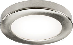 Knightsbridge UNDKIT3BCWW 230V IP20 2.5W LED Dimmable Under Cabinet Lights in Brushed Chrome - Pack of 3 – 3000K