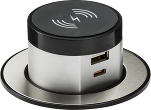 Knightsbridge SK0015 - Wireless Desktop Charger with Pop-Up Dual USB charger